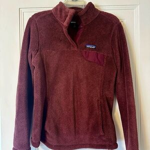 Patagonia Women's Burgundy Fleece Medium